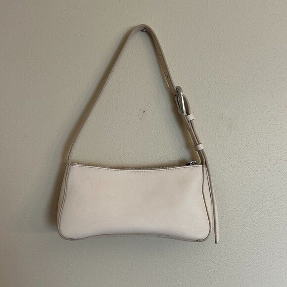 Madewell Handbags - Madewell The Sculptural-Buckle Shoulder Bag Ecru Color